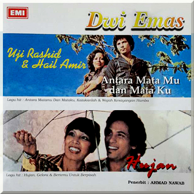 CD Dwi Emas: Antara Matamau Dan Mataku & Hujan - Uji Rashid & Hail Amir (2000)