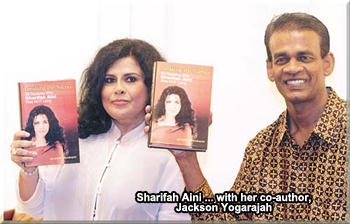 Sharifah Aini ... with her co-author, Jackson Yogarajah